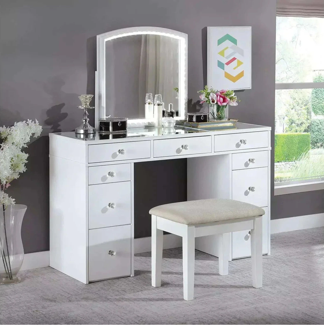 Louise Vanity Set by Furniture of America