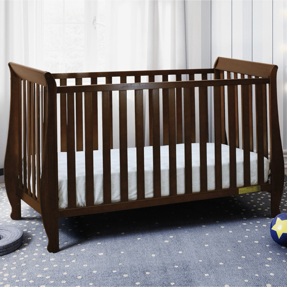 Cuna convertible 4 en 1 Naomi de AFG Baby Furniture - Espresso