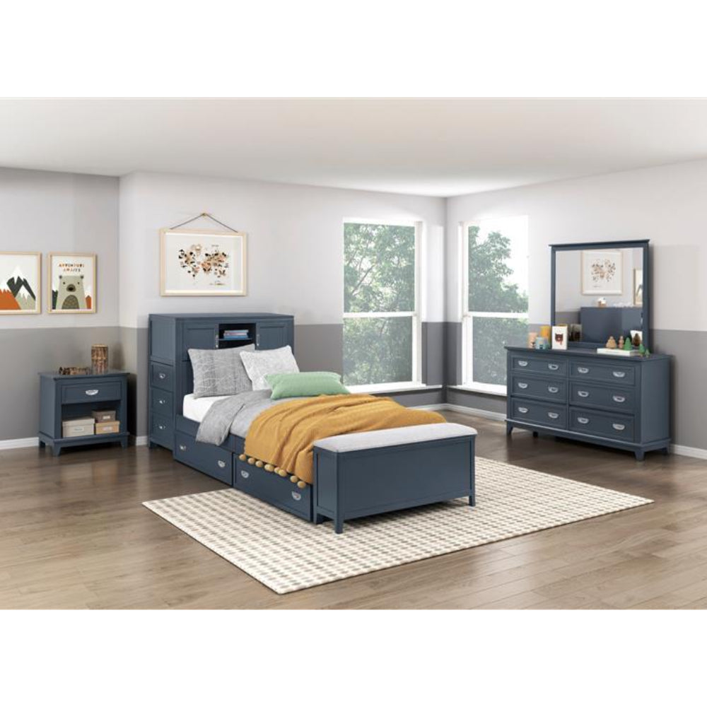 Youth Explorer Twin Bookcase Bedroom Set (4-Piece) by Homelegance