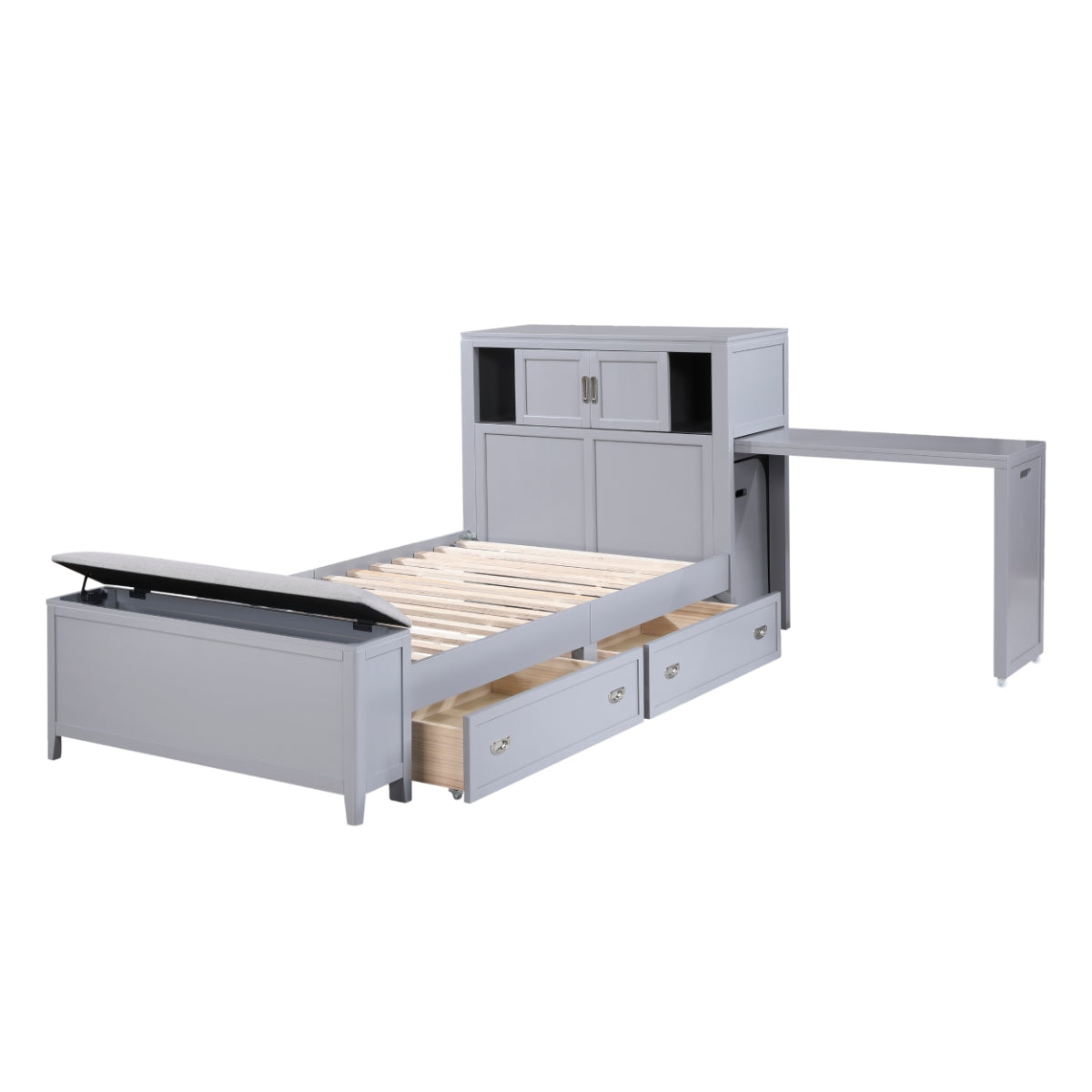 Youth Explorer Twin Bookcase Bedroom Set (4-Piece) by Homelegance