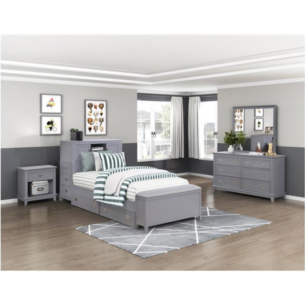 Youth Explorer Twin Bookcase Bedroom Set (4-Piece) by Homelegance