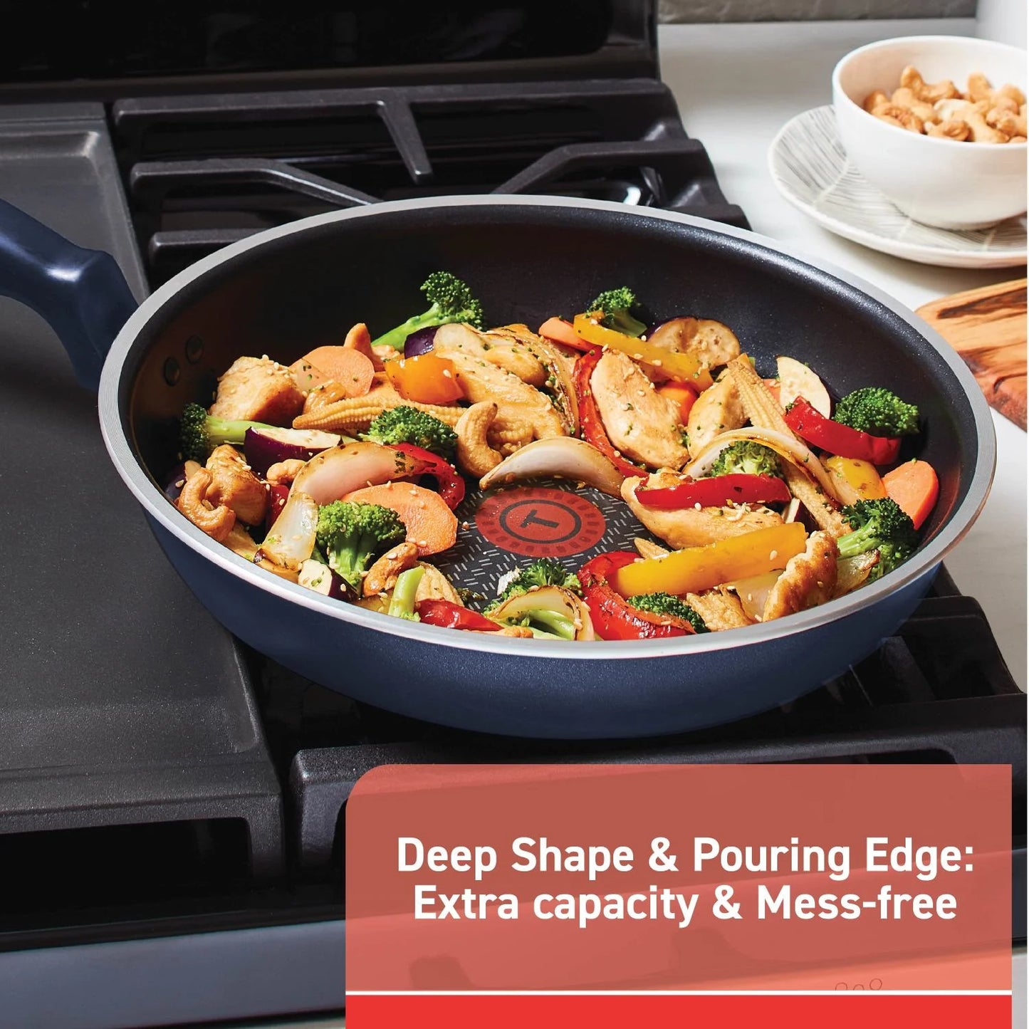 T-Fal Simply Cook Nonstick Cookware Set (14-Pieces) - Blue