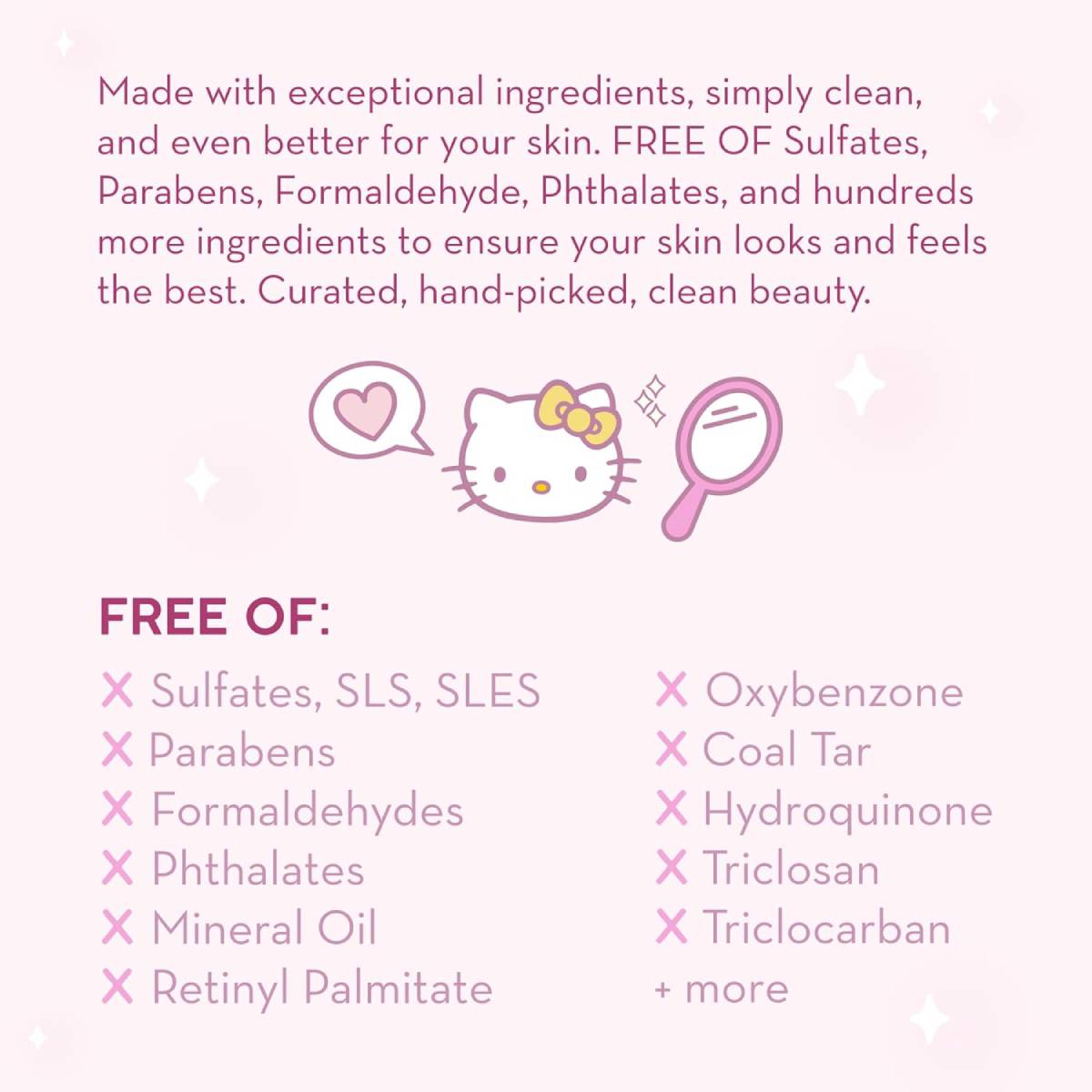 The Crème Shop Hello Kitty 3-in-1 Complete Cleansing Towelettes (Count 60) - Rose Water/Strawberry