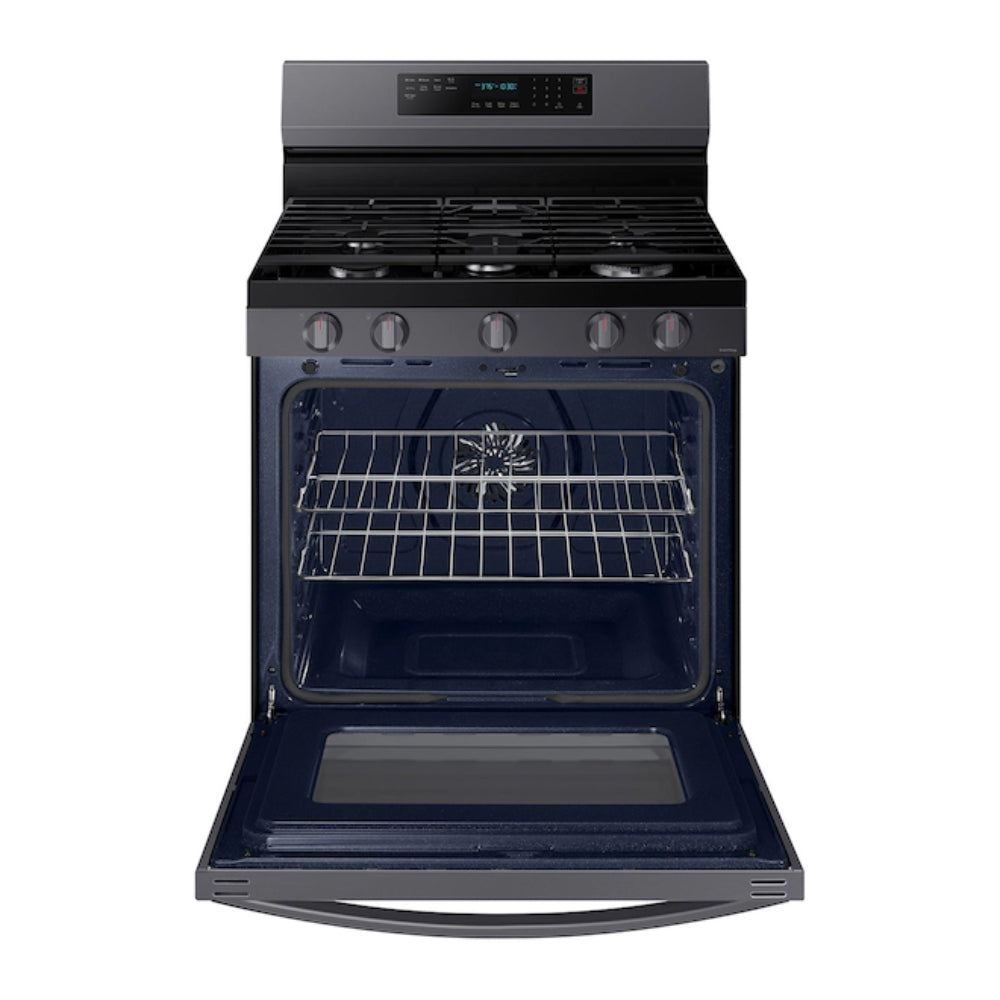 Samsung NX60A6711SG 6.0 cu. ft. Freestanding Smart Gas Range with 5 Sealed Burners - Black
