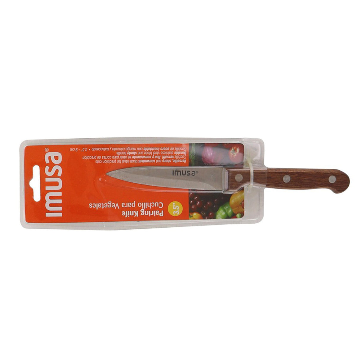 IMUSA 5" Steak Knife with Wood Handle - Brown