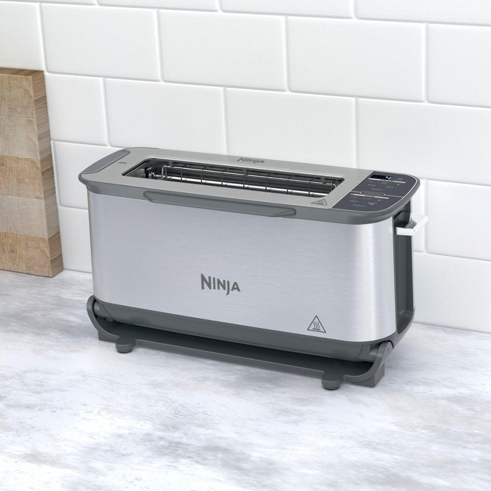 Ninja ST101 Foodi 2-Slice Toaster Oven with Flip Functionality - Silver