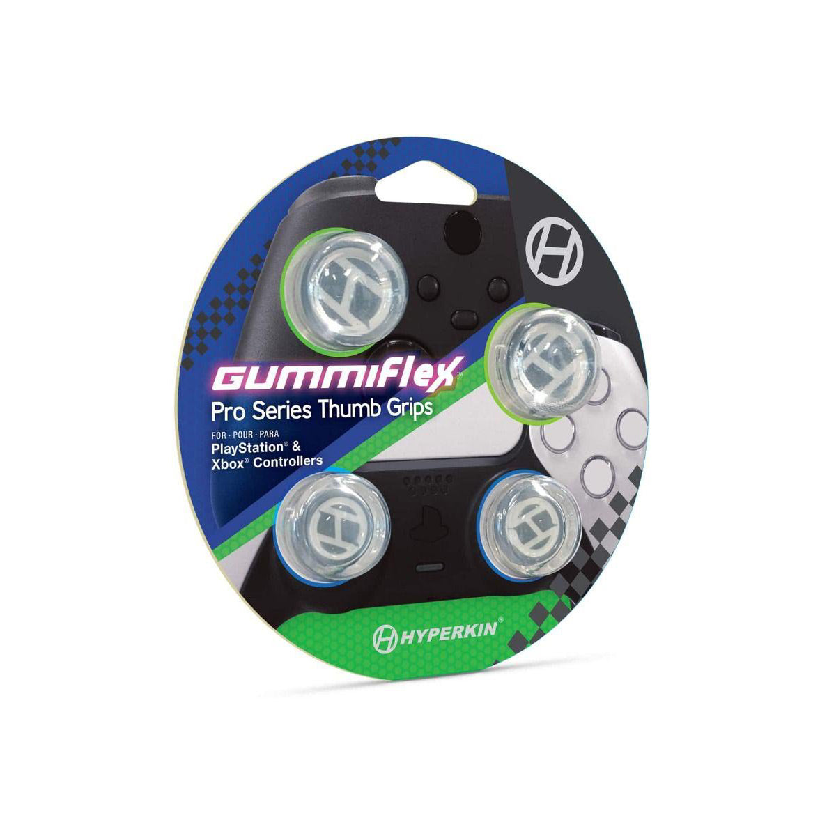 Hyperkin Gummi Flex Pro Series Thumb Grips (4-Piece) - Clear