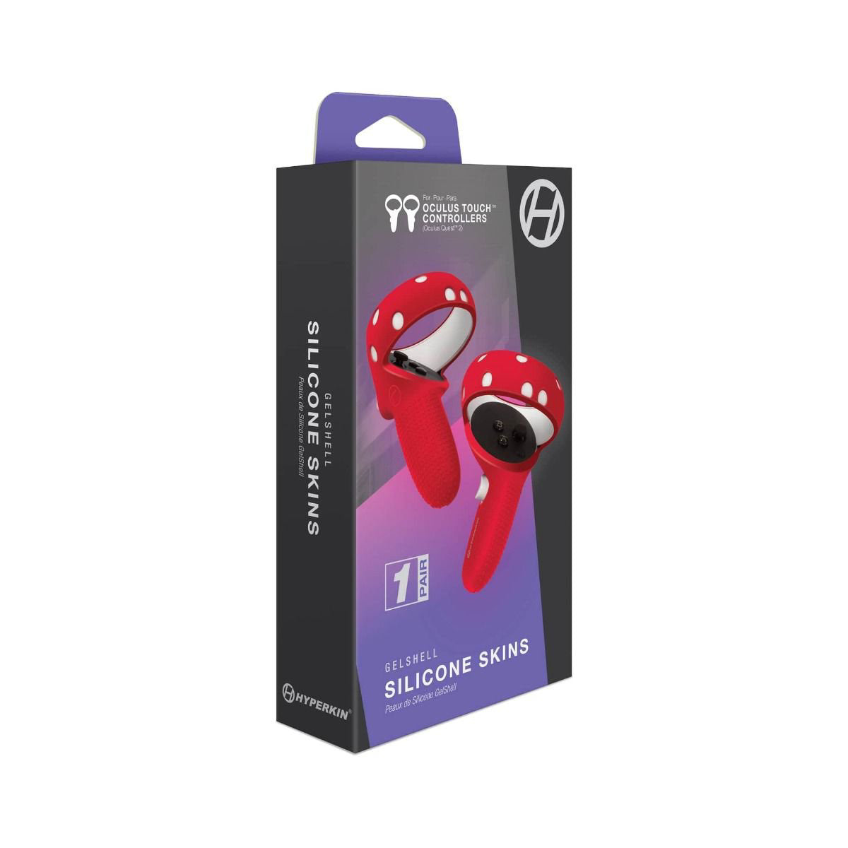 Hyperkin GelShell Silicone Skins Controllers for Oculus Quest 2 Touch Controllers - Red