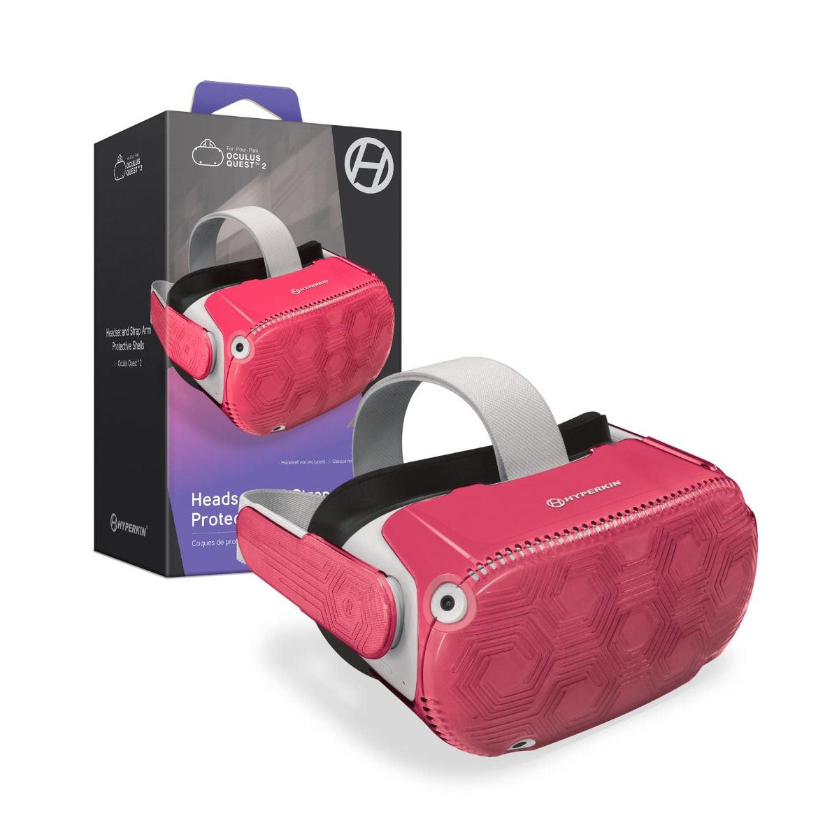 Hyperkin Headset and Strap Arm Protective Shells - Hot Pink