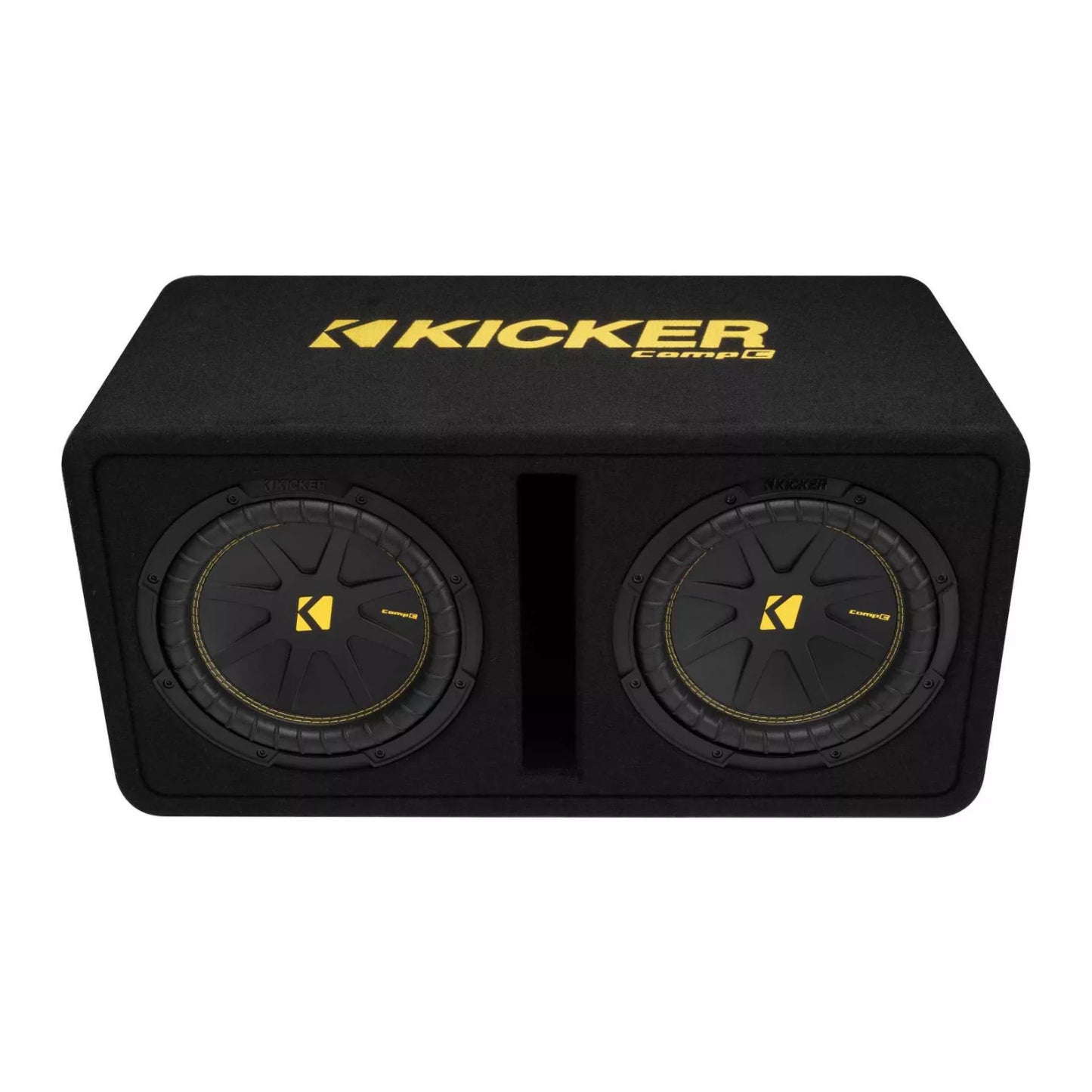 Kicker 50DCWC102 Dual CompC Subwoofers in Vented Enclosure