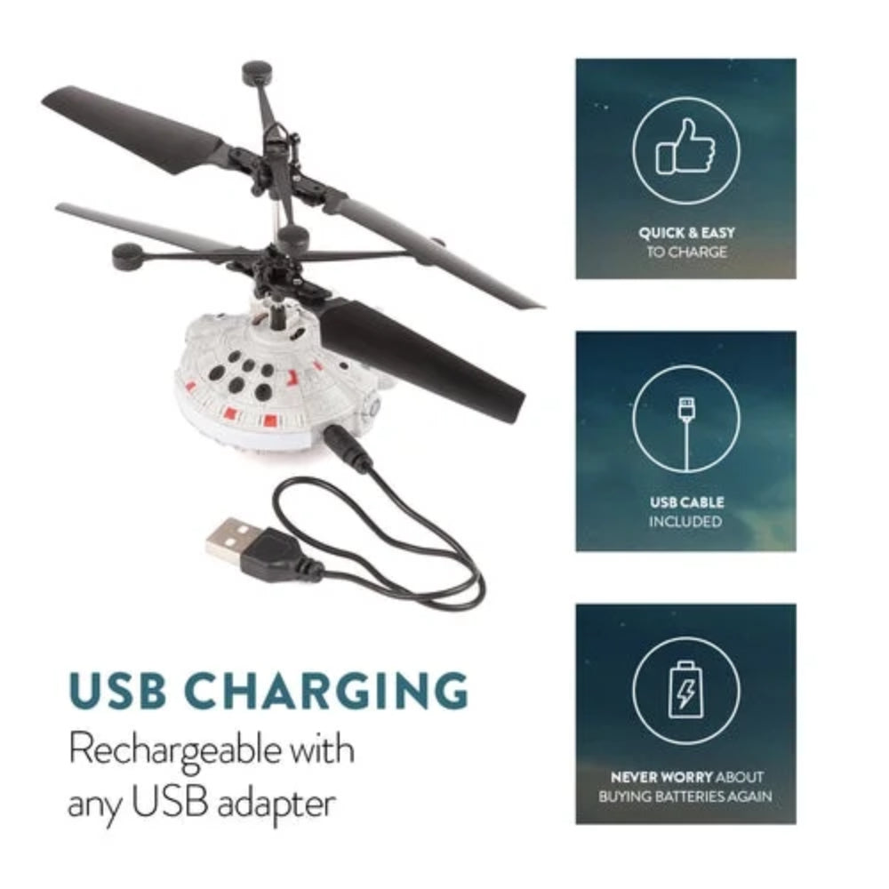 Star Wars Millennium Falcon Sculpted Head UFO Helicopter