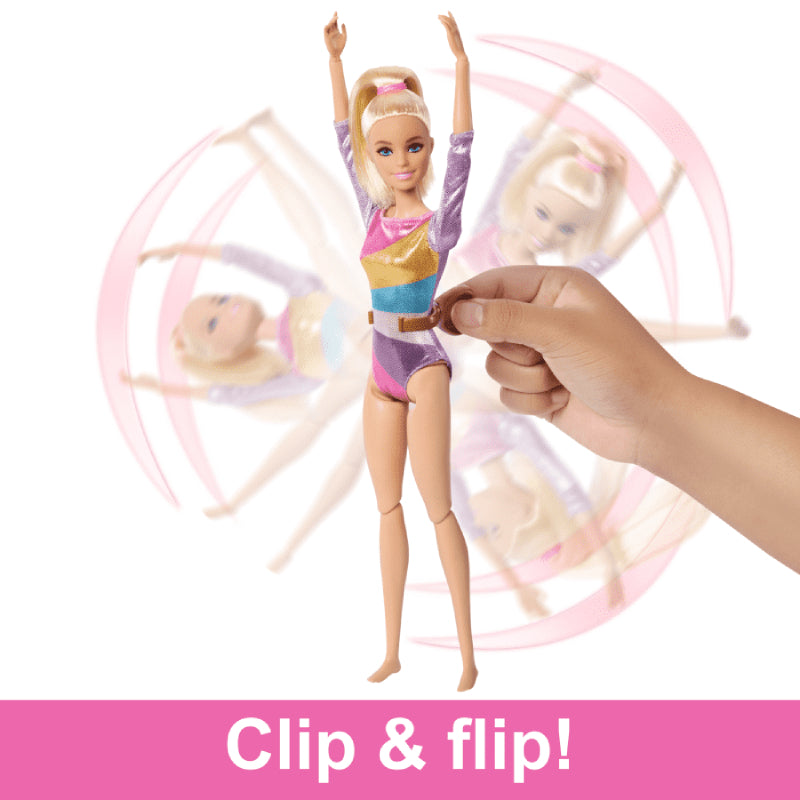 Barbie Gymnastics Blonde Fashion Doll Playset