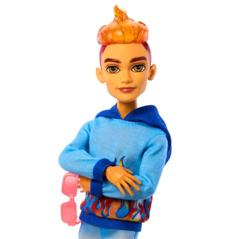 Monster High Scare-Adise Island Heath Burns Fashion Doll with Swim Trunks & Accessories