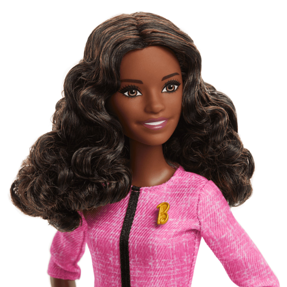 Muñeca Barbie Future Leader con cabello castaño oscuro y accesorios