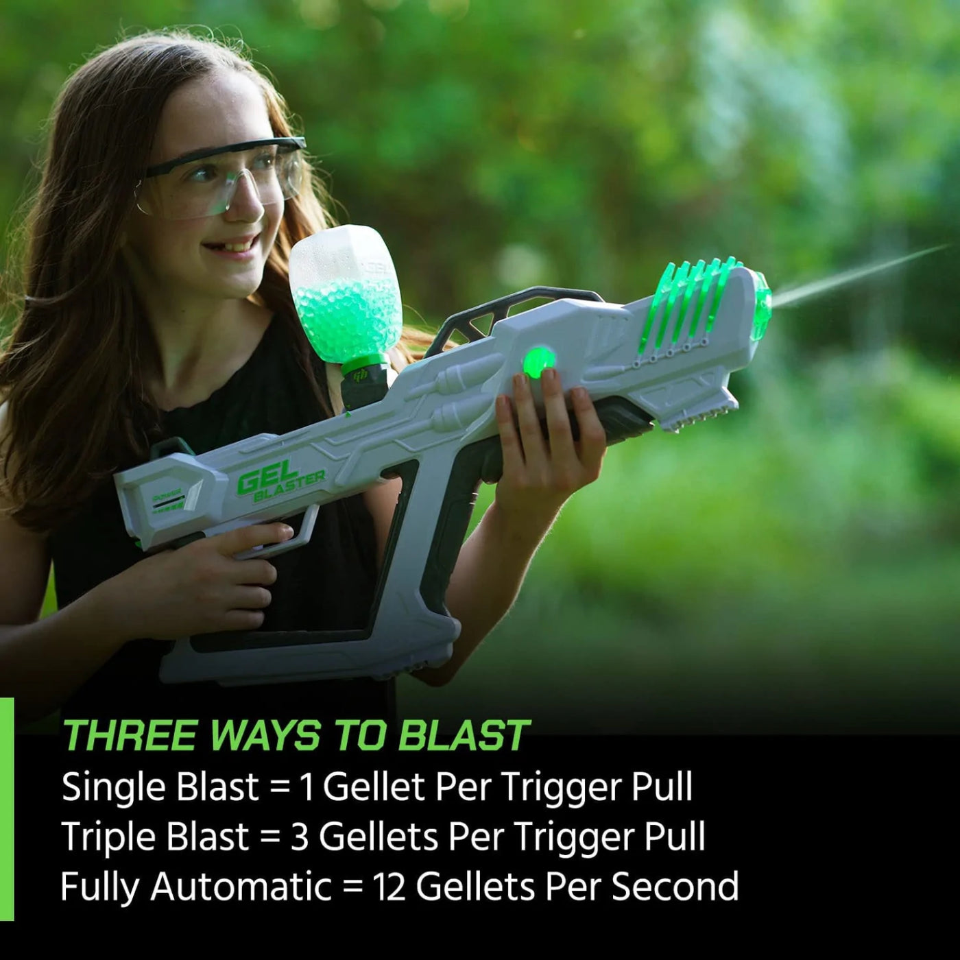 Gel Blaster 4.6" Surge XL Water Blaster with 10000 Gellets - White/Green