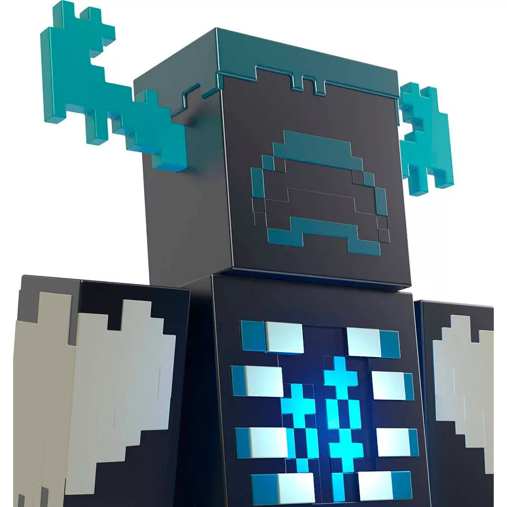 Figura de acción de Minecraft Warden con luces y sonidos
