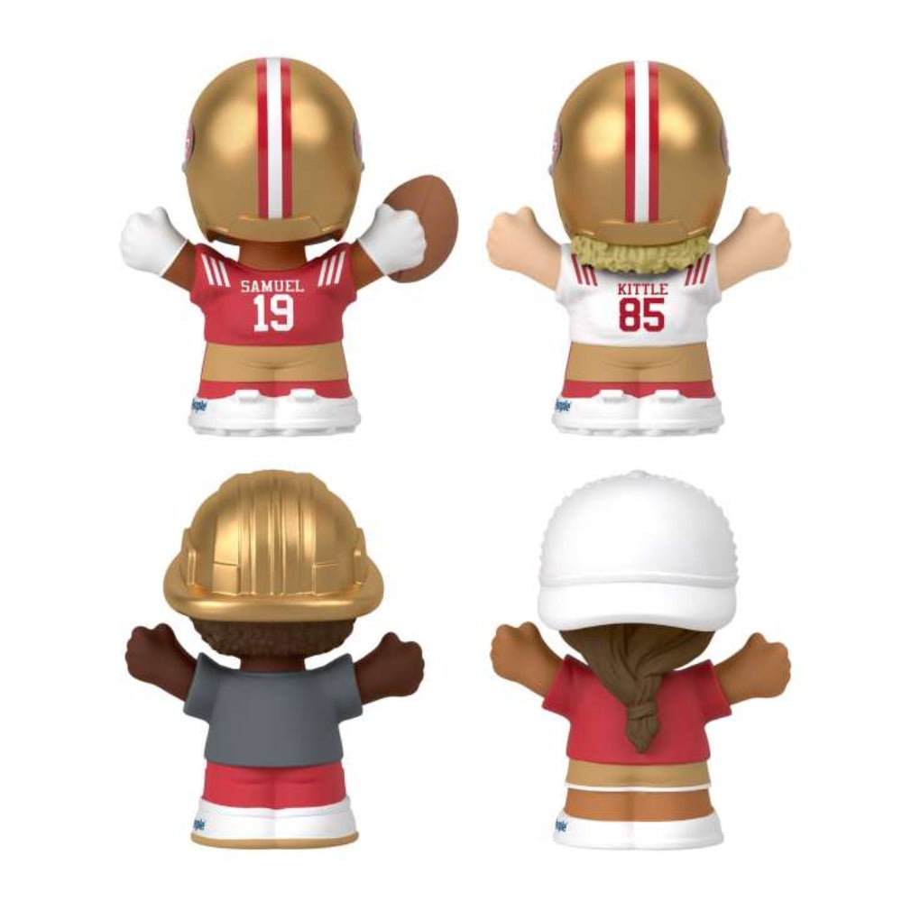 Set de figuras de edición especial de los San Francisco 49Ers de la NFL de Little People Collector (paquete de 4)