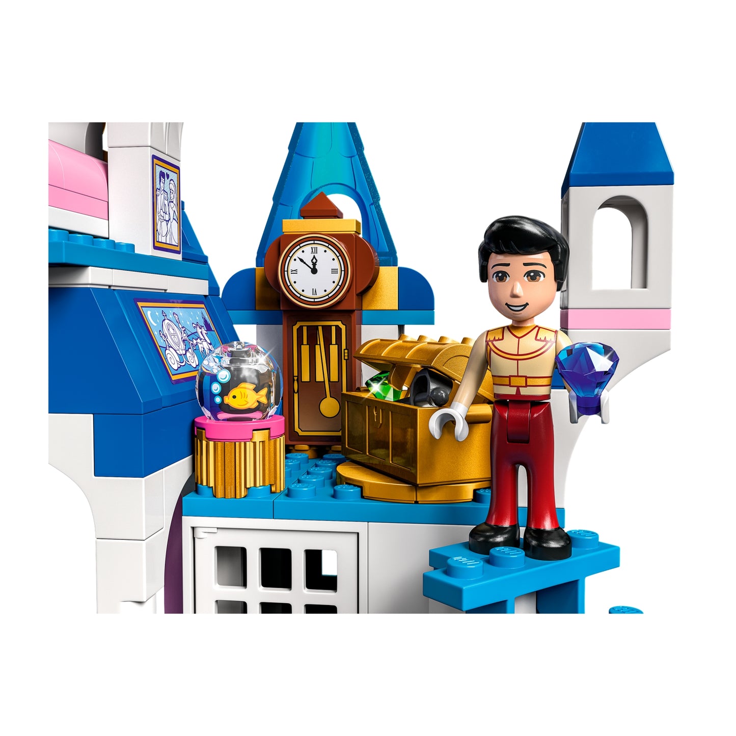 LEGO Disney Cinderella & Prince Charming's Castle Building Toy Set (365-Pieces)