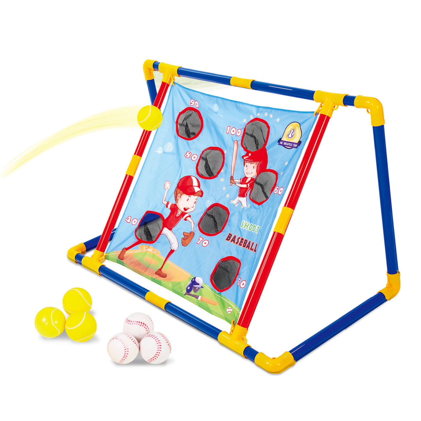 Ocean Toys 2-in-1 Soccer & Pitching Game Playset