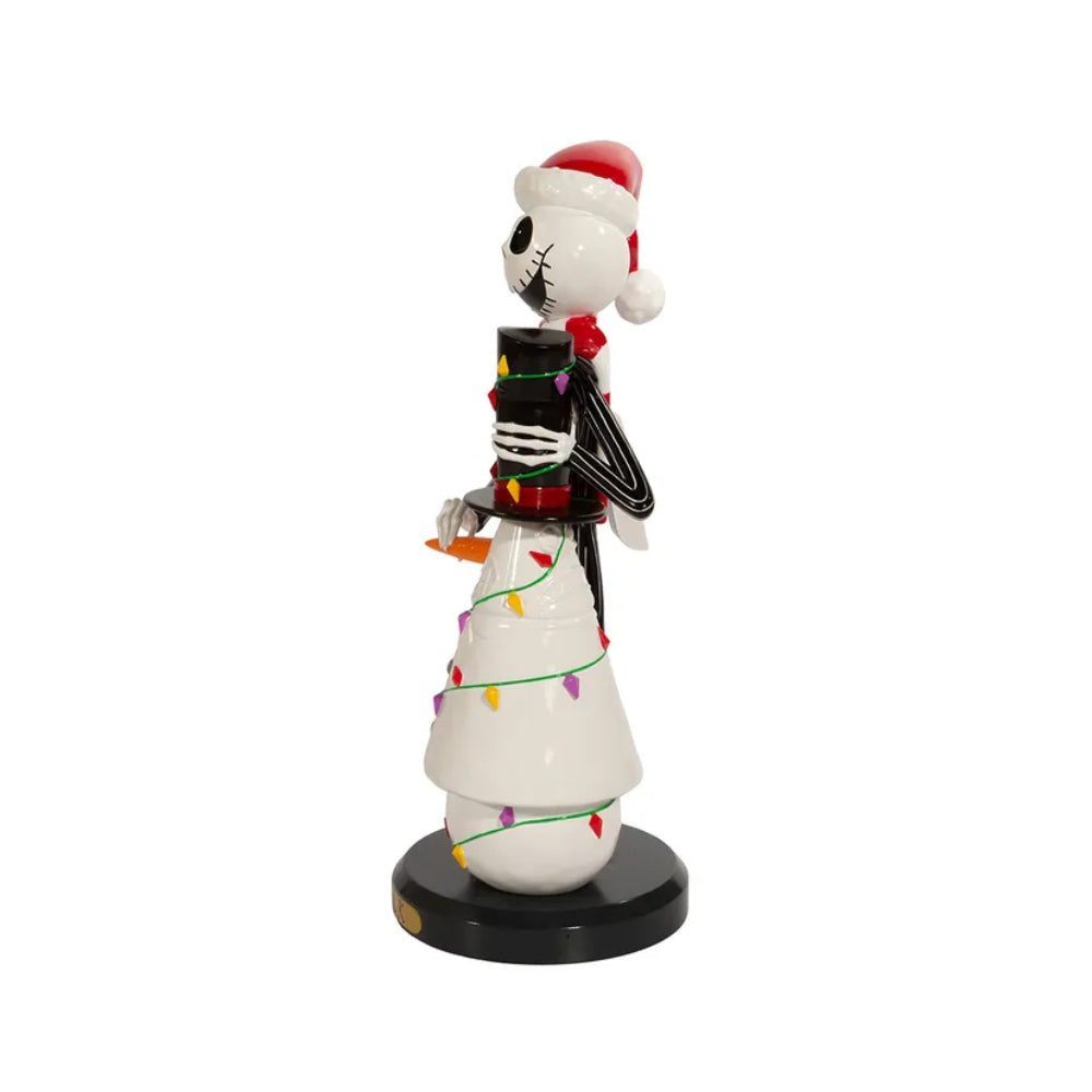 Kurt Adler 11" Nightmare Before Christmas Jack Skellington with Snowman Nutcracker - Red/White