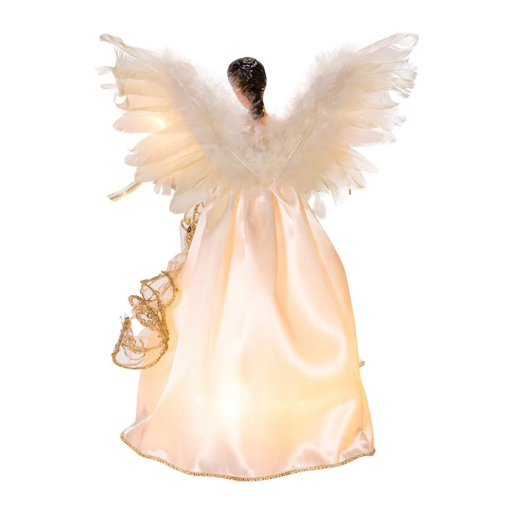 Kurt S.Adler 12" UL 10-Light Angel Treetop - Gold