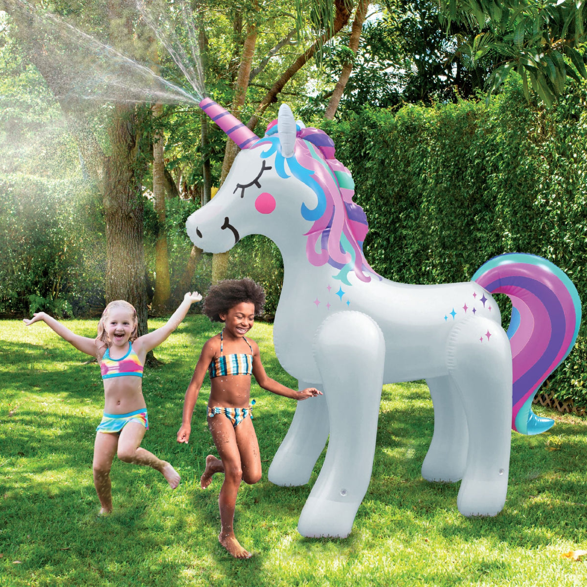 Splash Buddies 6' Unicorn Inflatable Sprinkler - Curacao