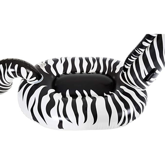 Bestway H2OGO! Lights 'n Stripes Zebra Ride-On Pool Float with LED Lights - Curacao