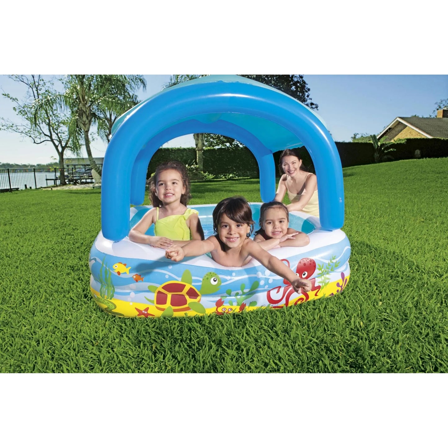 Bestway H2OGO! Inflatable Canopy Play Pool - Curacao