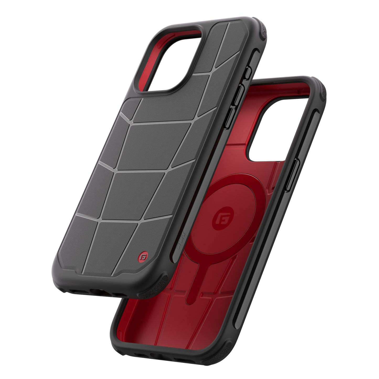 Clckr G-Form Protection Force MagSafe Case for Apple iPhone 15 Pro Max - Black/Red