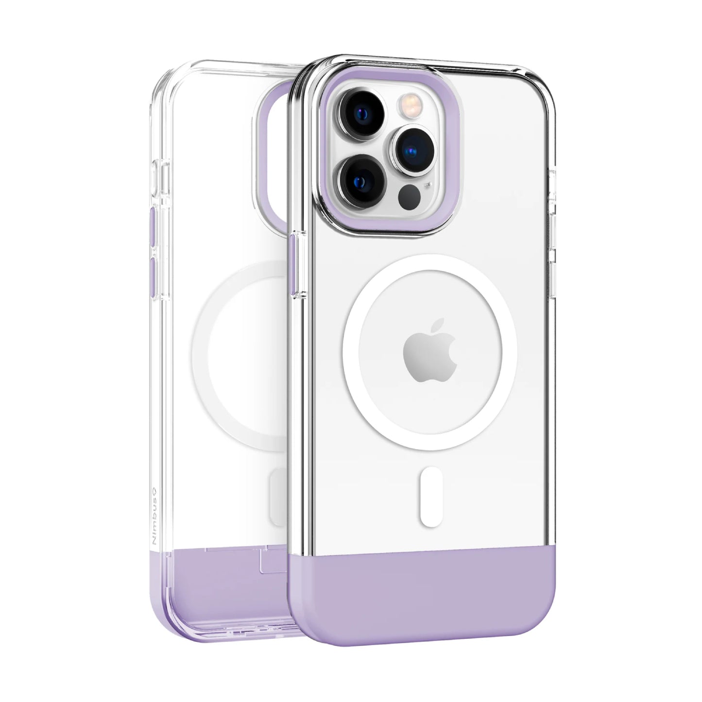 Nimbus9 Ghost 3 MagSafe Case for iPhone 15 Pro Max - Clear/Purple
