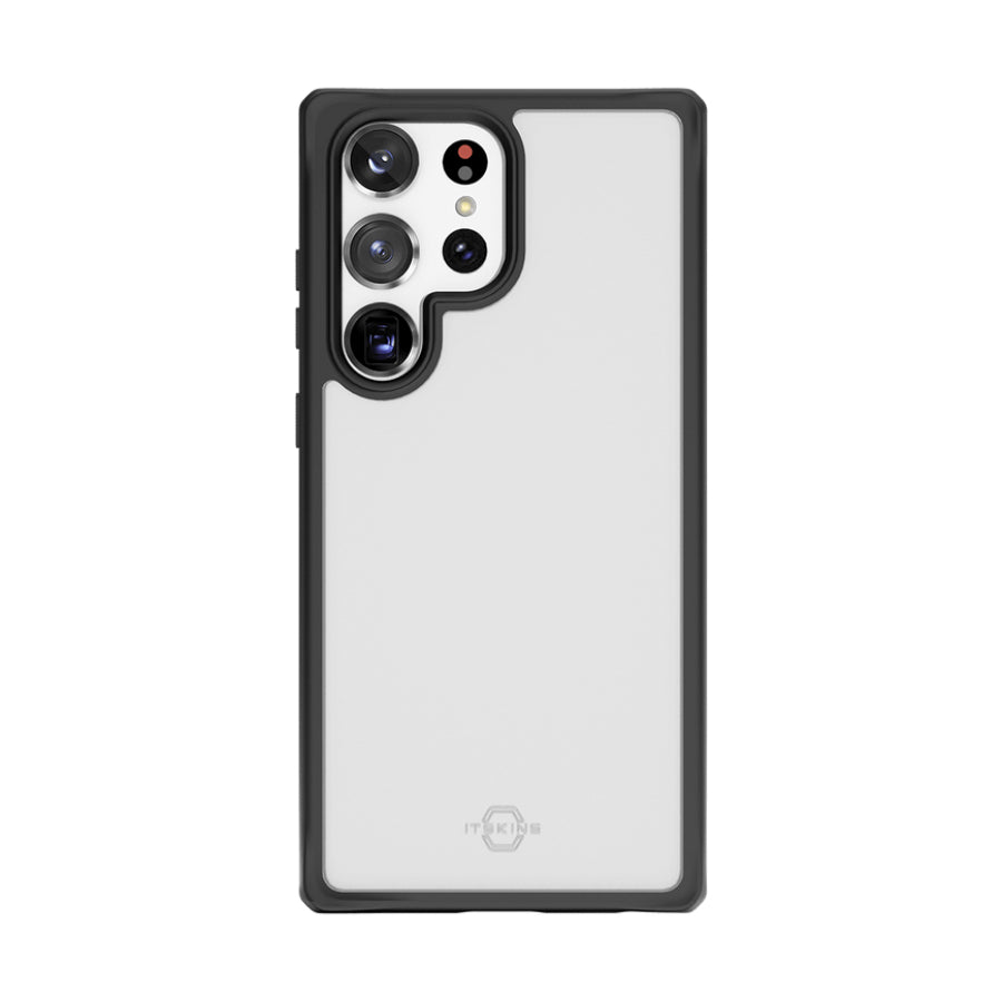 ITSkins Hybrid Solid Case for Samsung Galaxy S23 Ultra - Black/Clear