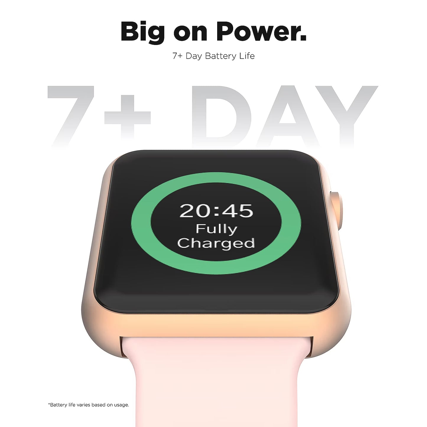 iTouch Air 4 Jillian Michaels Women's 41mm Rose Metal Alloy Case Smartwatch with Pink Silicone Strap - Bluetooth