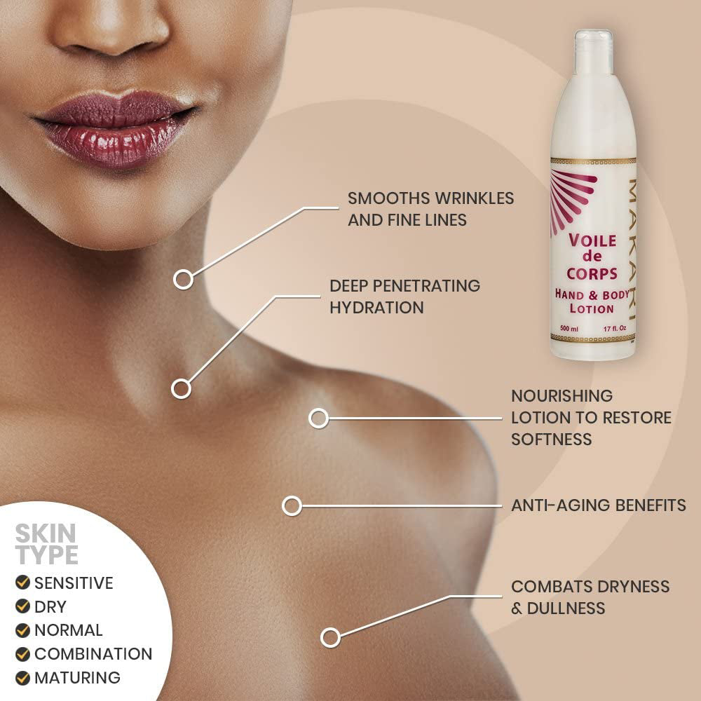 Makari Lightweight Hydrating 17 oz Hand and Body Lotion