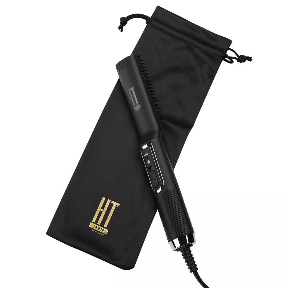 Hot Tools Men by Hot Tools Beard Straightener Brush, Black