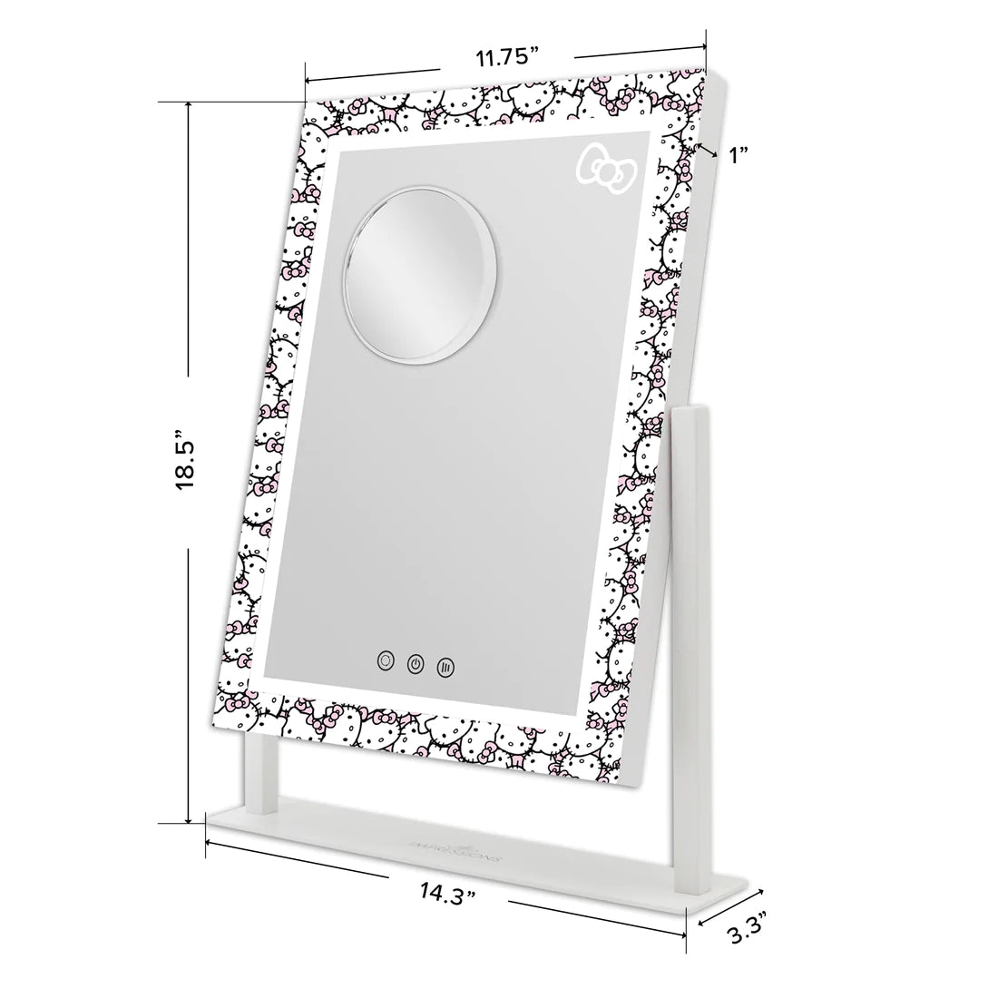 Impressions Hello Kitty Tri-Tone LED Makeup Mirror - White