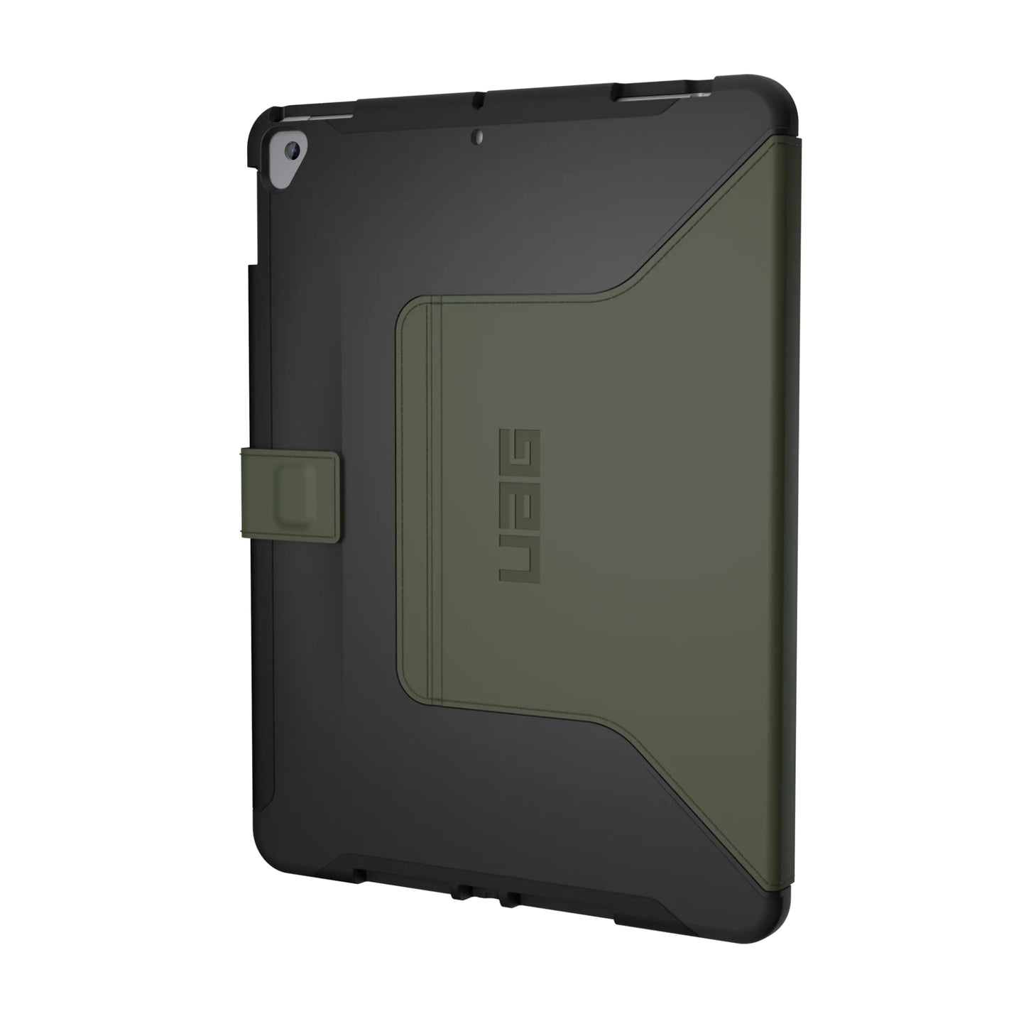 Urban Armor Gear Scout Series iPad 10.2" Folio Case (8th Generation), Black/Olive