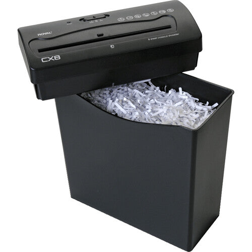 Royal 89341P1 CX8 8-Sheet Crosscut Shredder - Black
