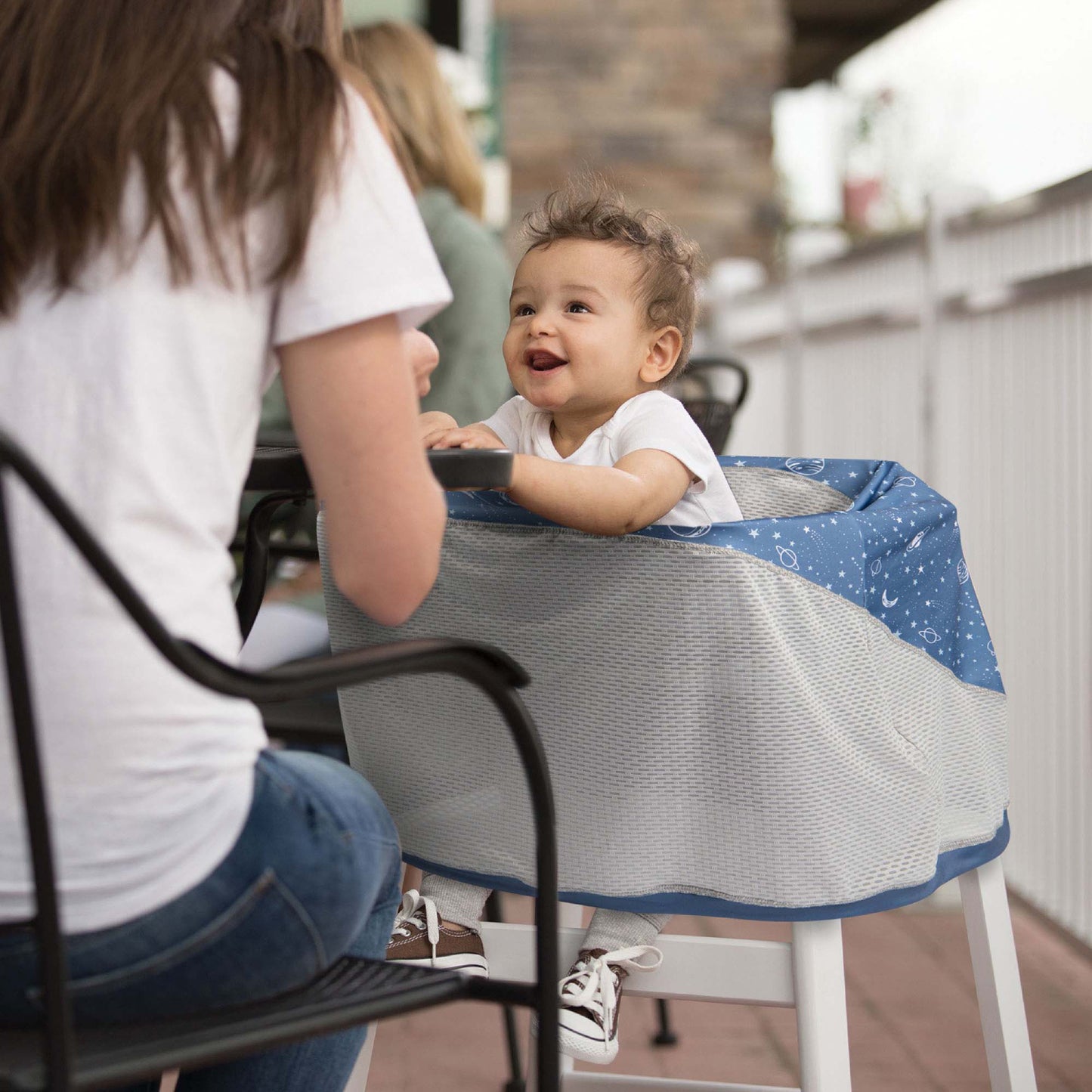 Boppy 4 and More Multi-Use Starry Sky Cover - Blue