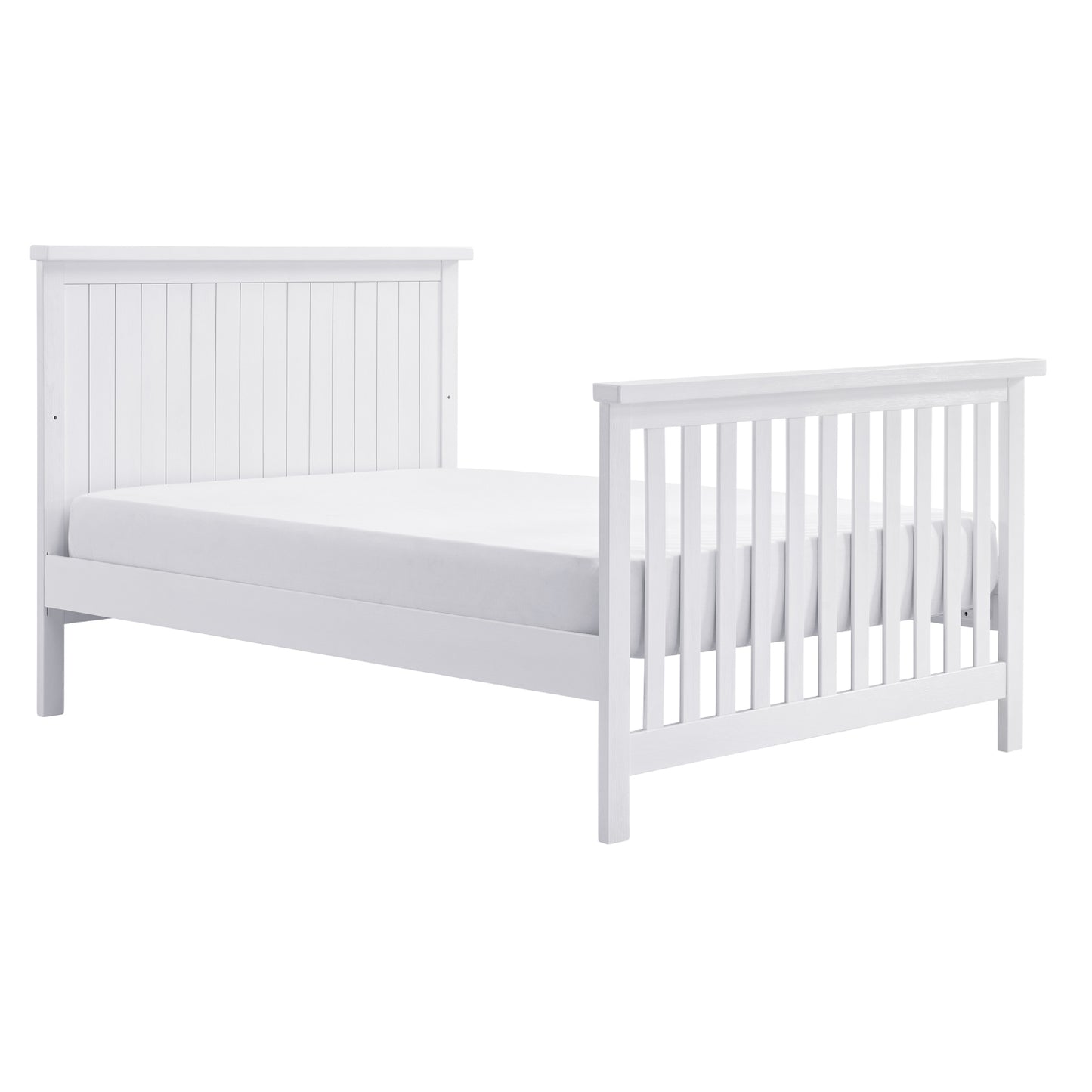 Soho Baby Everlee Whitewash 4-in-1 Convertible Wooden Crib