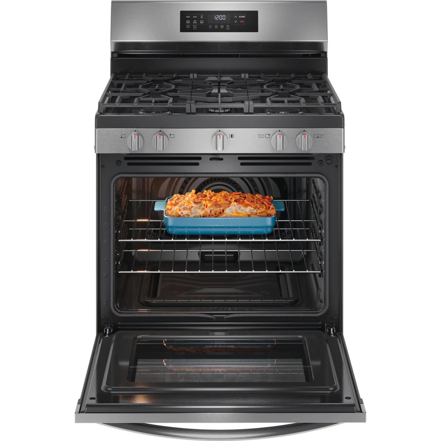 Frigidaire FCRG3083AS 5.1 cu.ft. Freestanding Natural Gas Range with 5-Burners - Stainless Steel