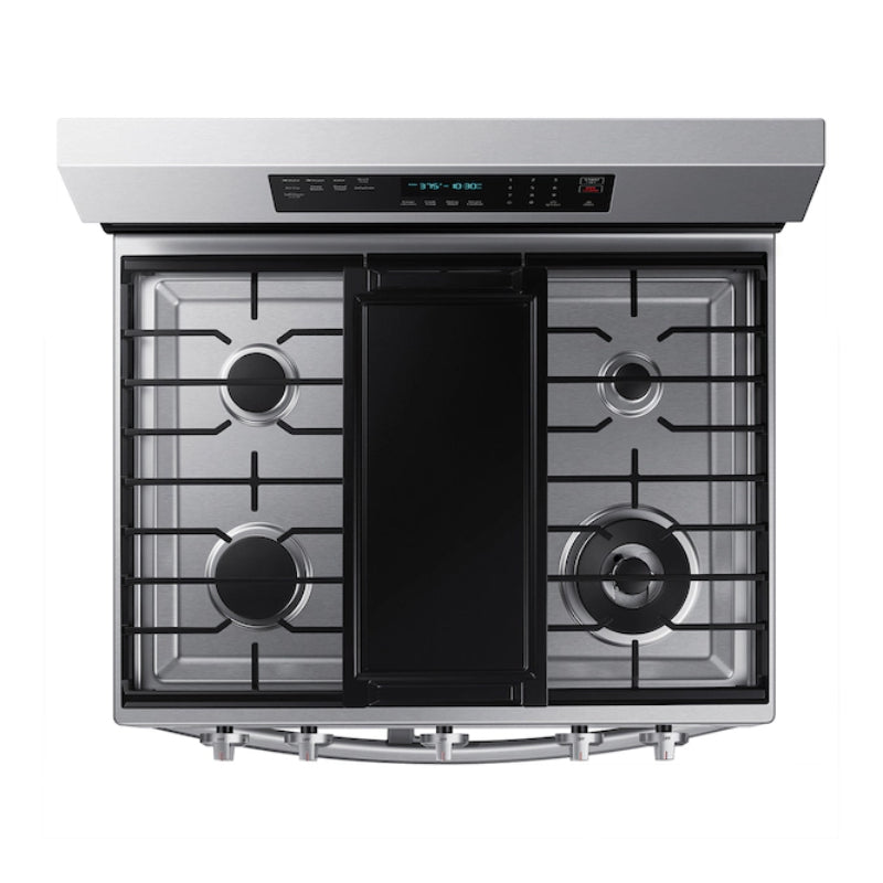 Samsung NX60A6751SS 6.0 cu. ft. Smart Freestanding Gas Range with Flex Duo - Stainless Steel