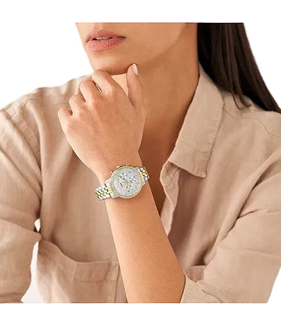 Fossil Neutra Women's 36mm Chronograph Bracelet Watch - Gold/Silver