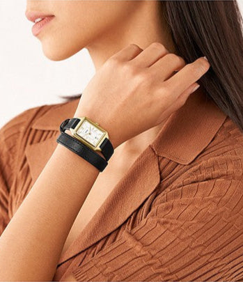 Fossil Raquel Women's 23mm Black Strap Watch - White Dial