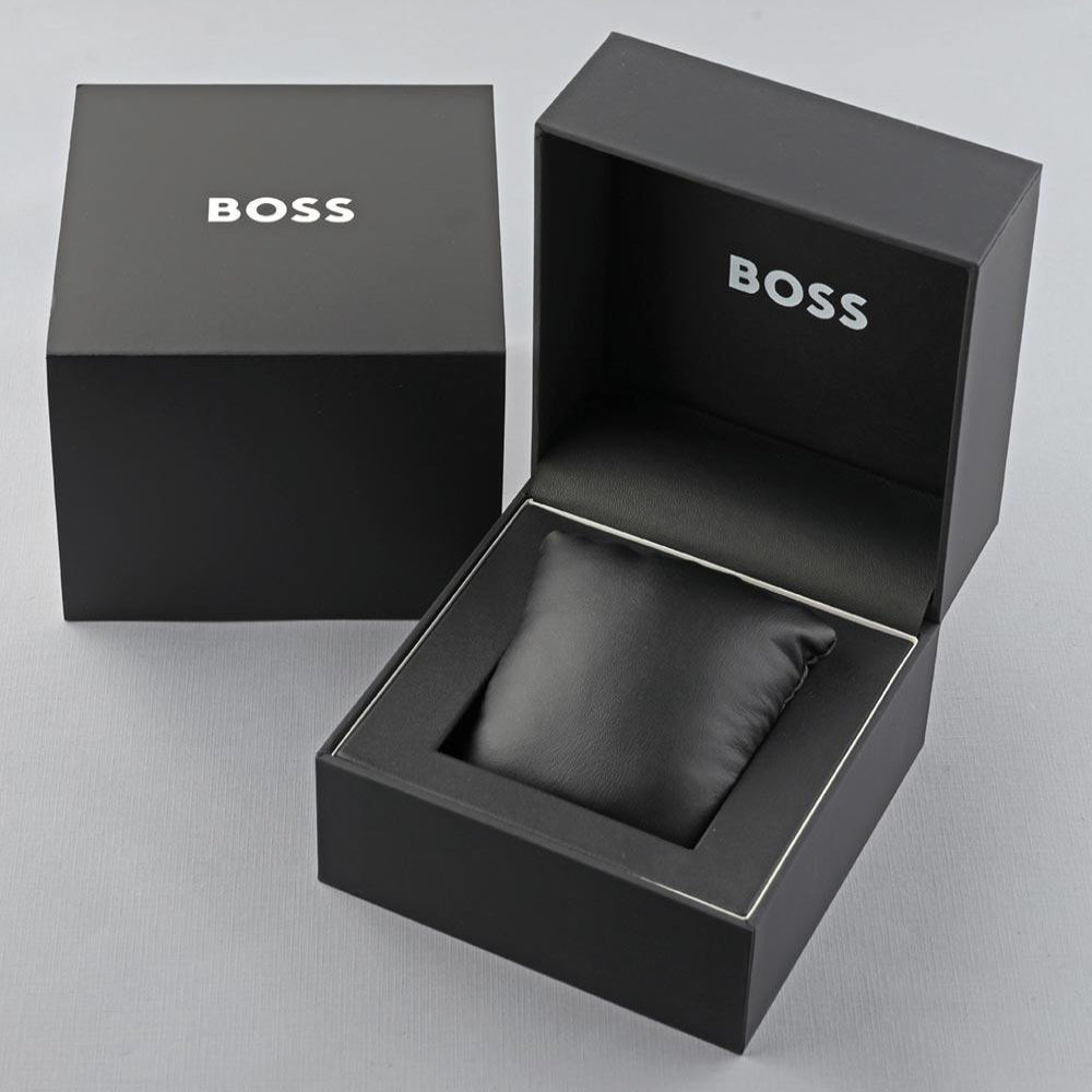 Hugo Boss Candor Men's 41mm Quartz Gold Bracelet Watch - Black Dial
