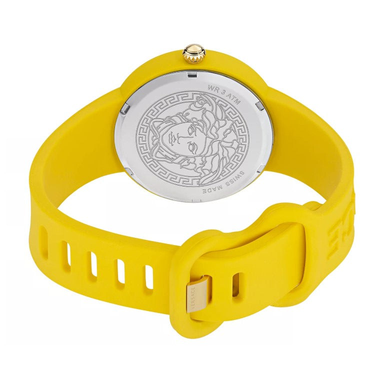 Versace Medusa Women's 39mm Quartz Silicone Strap Watch