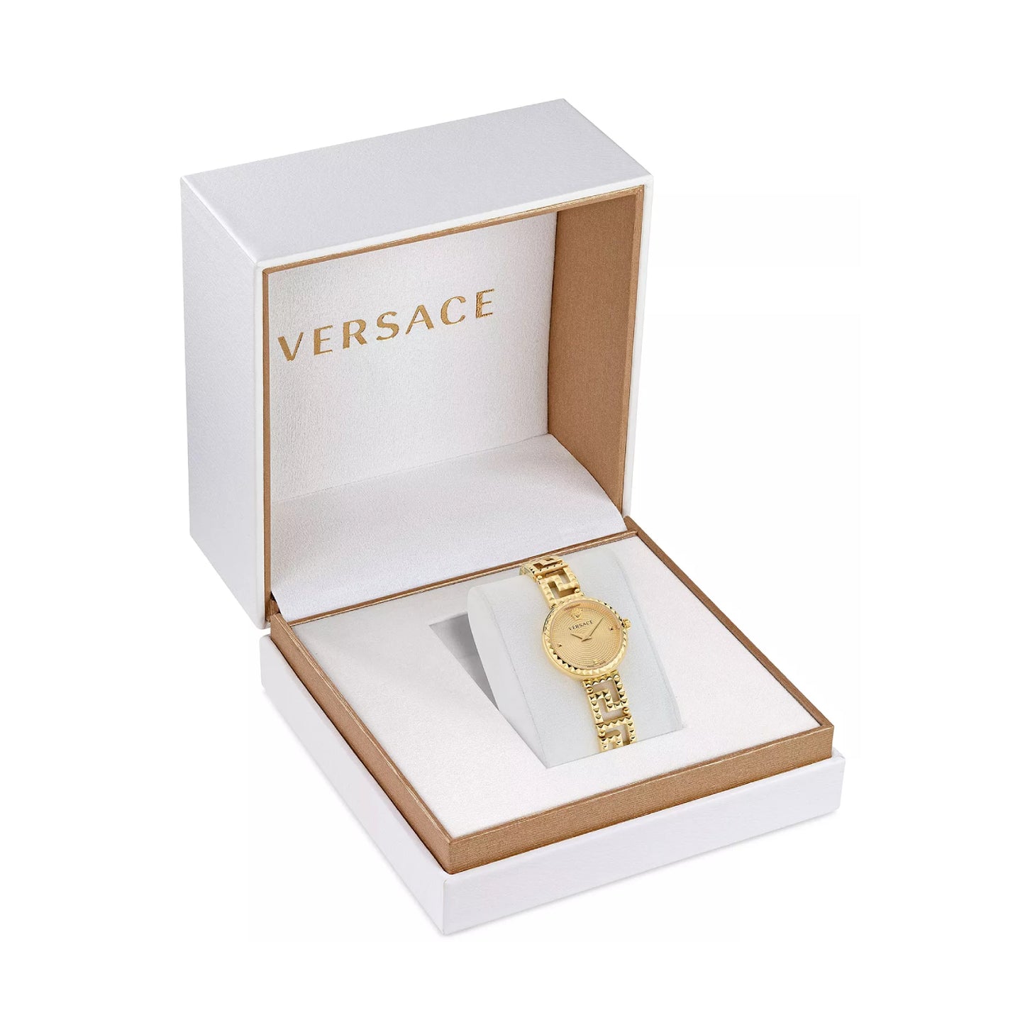 Versace Greca Goddess Women's 28mm Swiss Gold Bracelet Watch