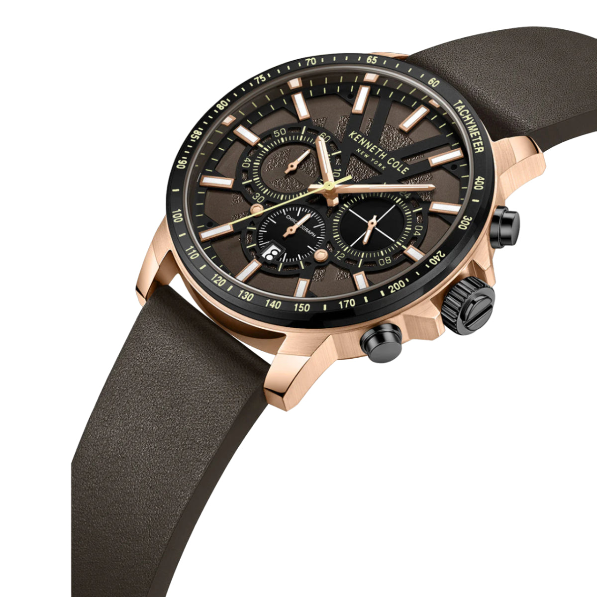 Kenneth Cole Men's 44mm Chronograph Quartz Watch - Brown