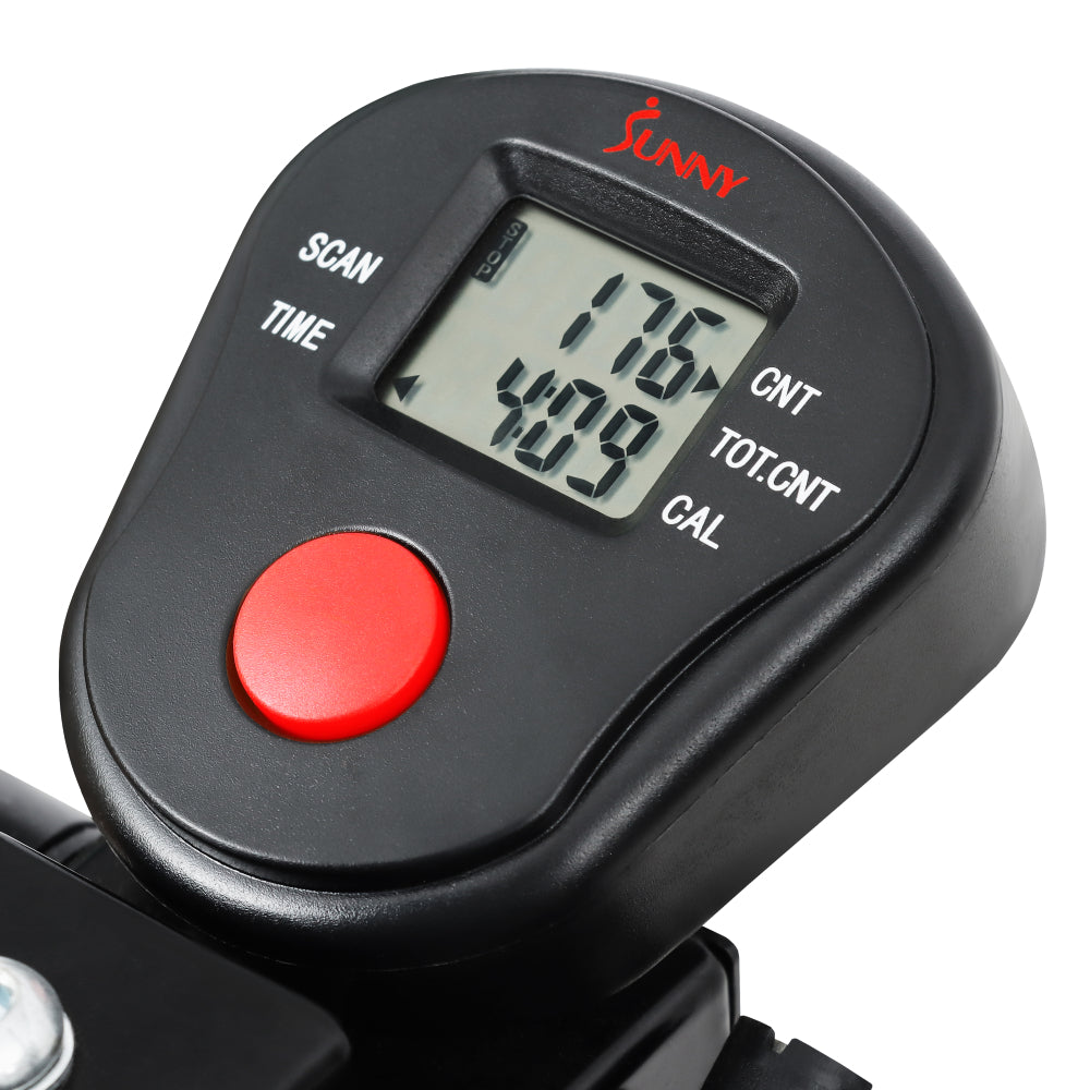 Máquina de ejercicios con planeador Air Walk Trainer de Sunny Health & Fitness, color negro