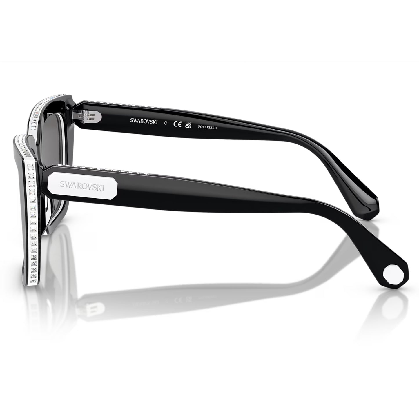 Swarovski Women's SK6013101581 Square Polarized Sunglasses