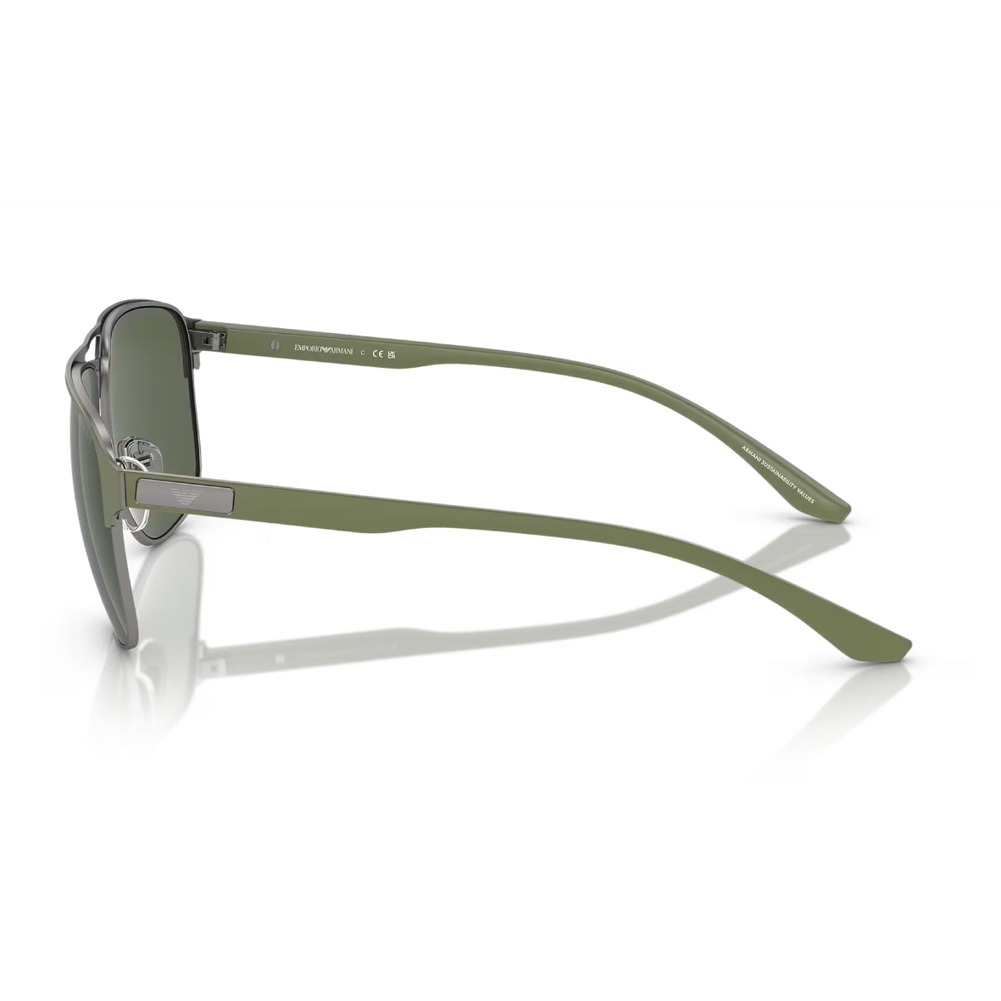 Emporio Armani Men's EA2144 Pilot Solid Color Sunglasses